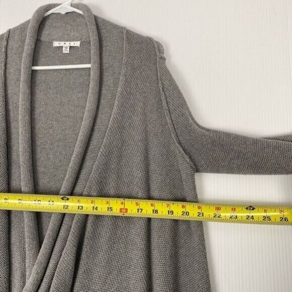 Cabi Style 974 Prairie Wrap Open Front Cardigan Sweater With Fringe Size XS - Picture 4 of 8